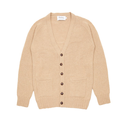 Harley Lambswool Cardigan in Sandstorm