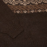 Men's Fair Isle Shawl Collar Sweater in Black 3