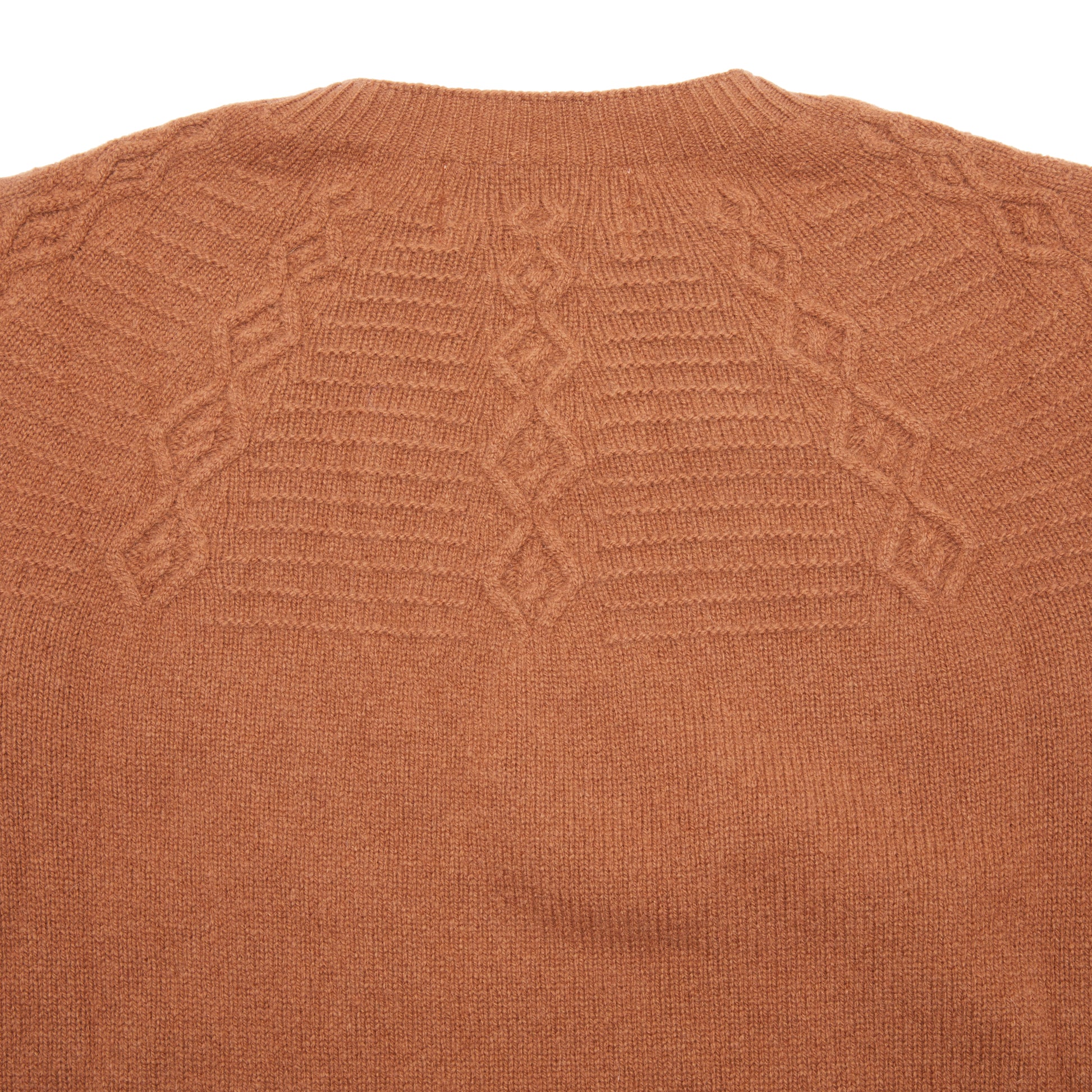 Harley Women's Lambswool Twist Yoke Jumper in Caramel