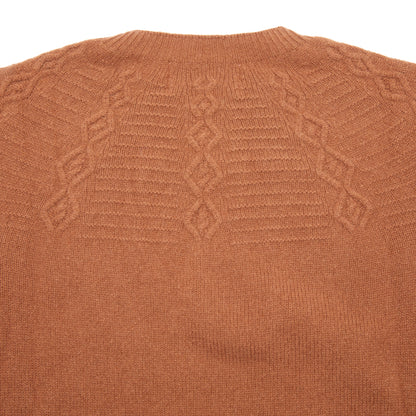 Harley Women's Lambswool Twist Yoke Jumper in Caramel