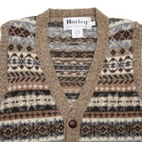 Harley Fair Isle Vest in Mushroom