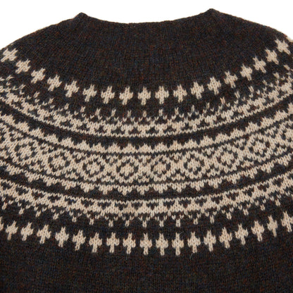 Harley Women's Fair Isle Yoke Jumper in Volcano/Cameo