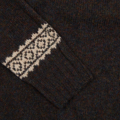 Harley Women's Fair Isle Yoke Jumper in Volcano/Cameo