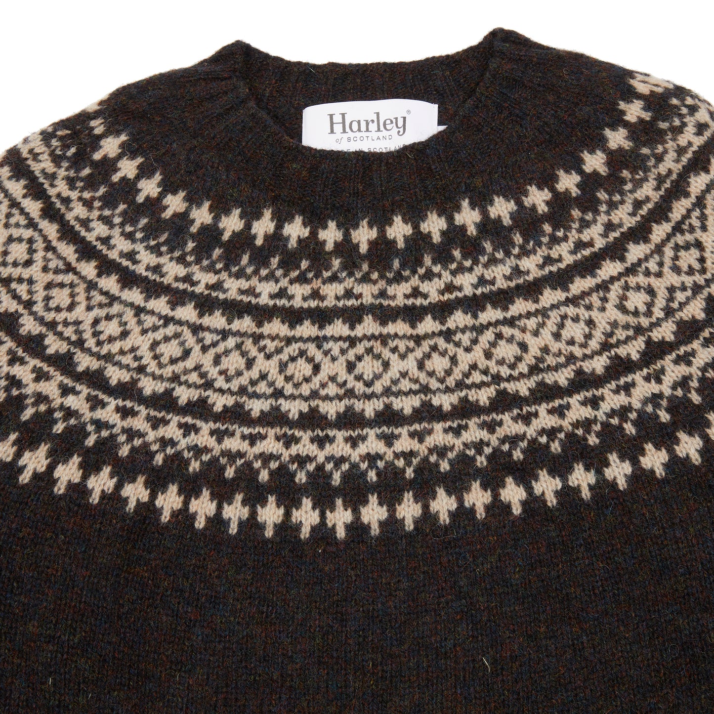 Harley Women's Fair Isle Yoke Jumper in Volcano/Cameo