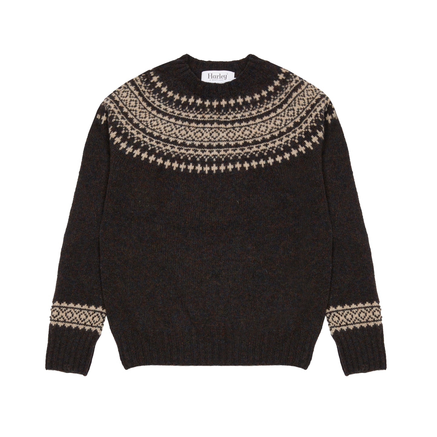 Harley Women's Fair Isle Yoke Jumper in Volcano/Cameo