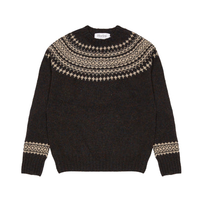 Harley Women's Fair Isle Yoke Jumper in Volcano/Cameo