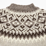 Harley Fair Isle Yoke Crew Neck Sweater in Wensleydale