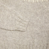 Harley Fair Isle Yoke Crew Neck Sweater in Wensleydale