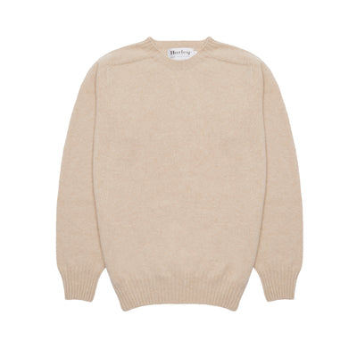 Harley Lambswool Jumper in Oatmeal 1