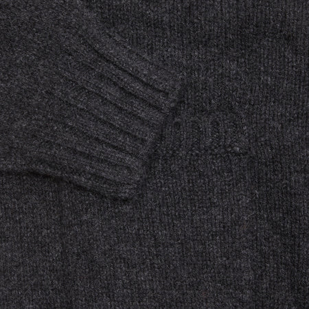 Harley Lambswool Cardigan in Charcoal 1