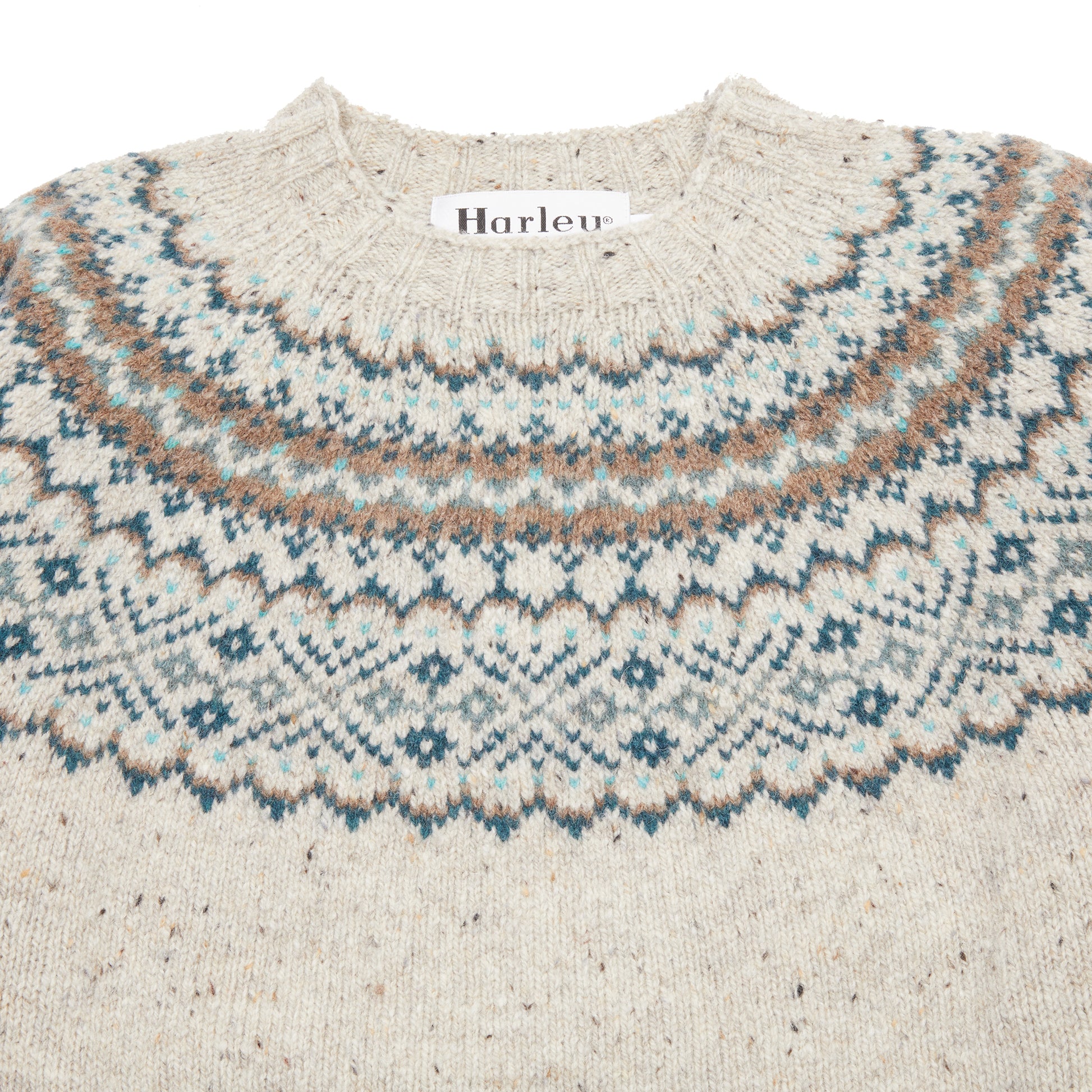Harley Women's Fair Isle Yoke Jumper in Mull