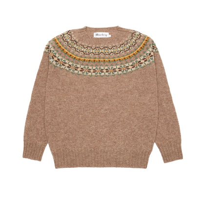 Harley Women's Fair Isle Yoke Jumper in Tundra