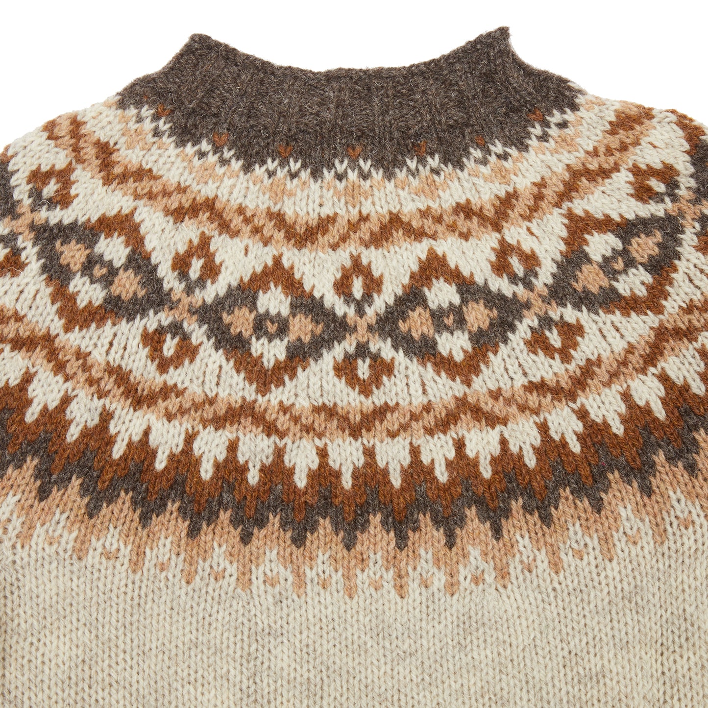 Harley Fair Isle Yoke Crew Neck Sweater in Portland