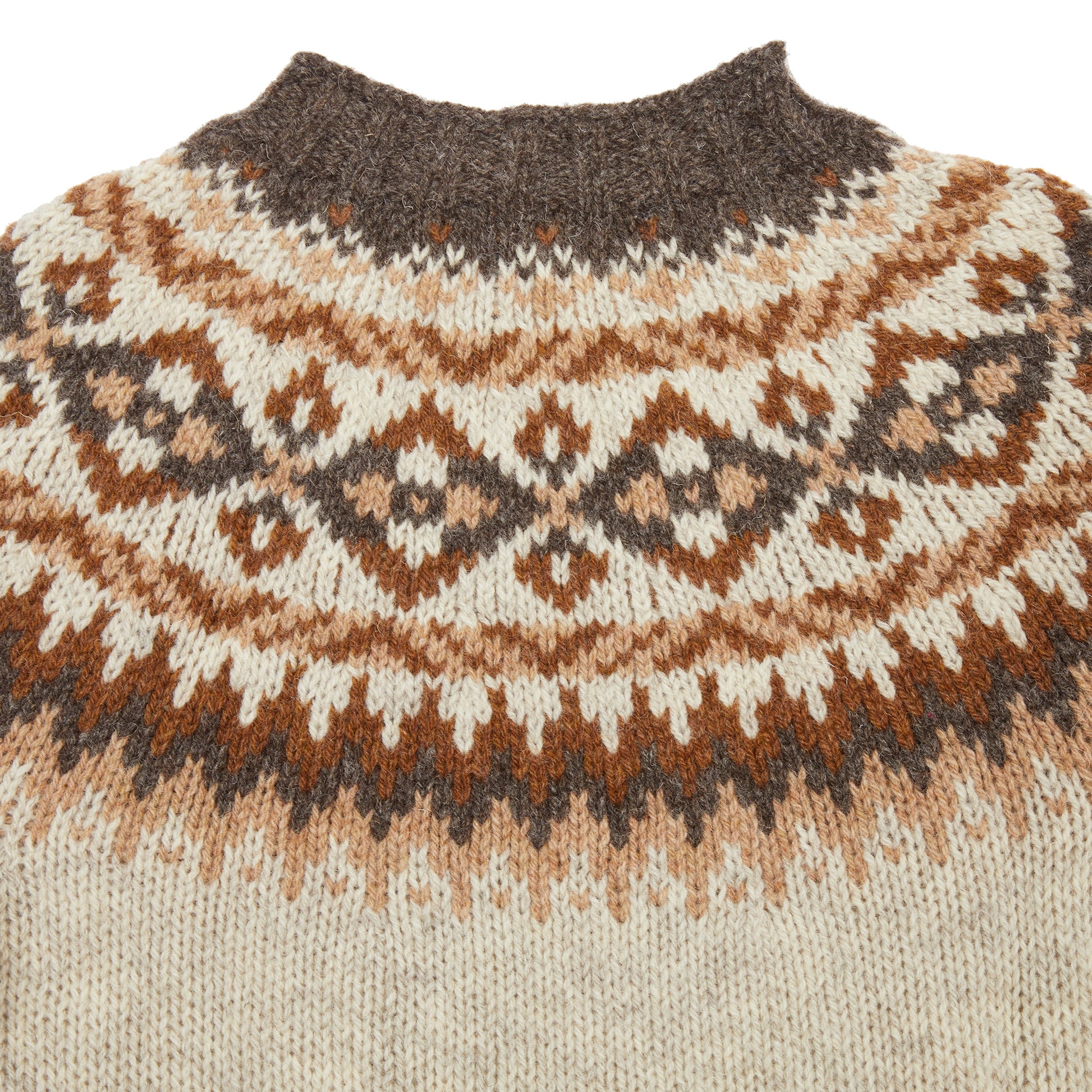 Harley Fair Isle Yoke Crew Neck Sweater in Portland
