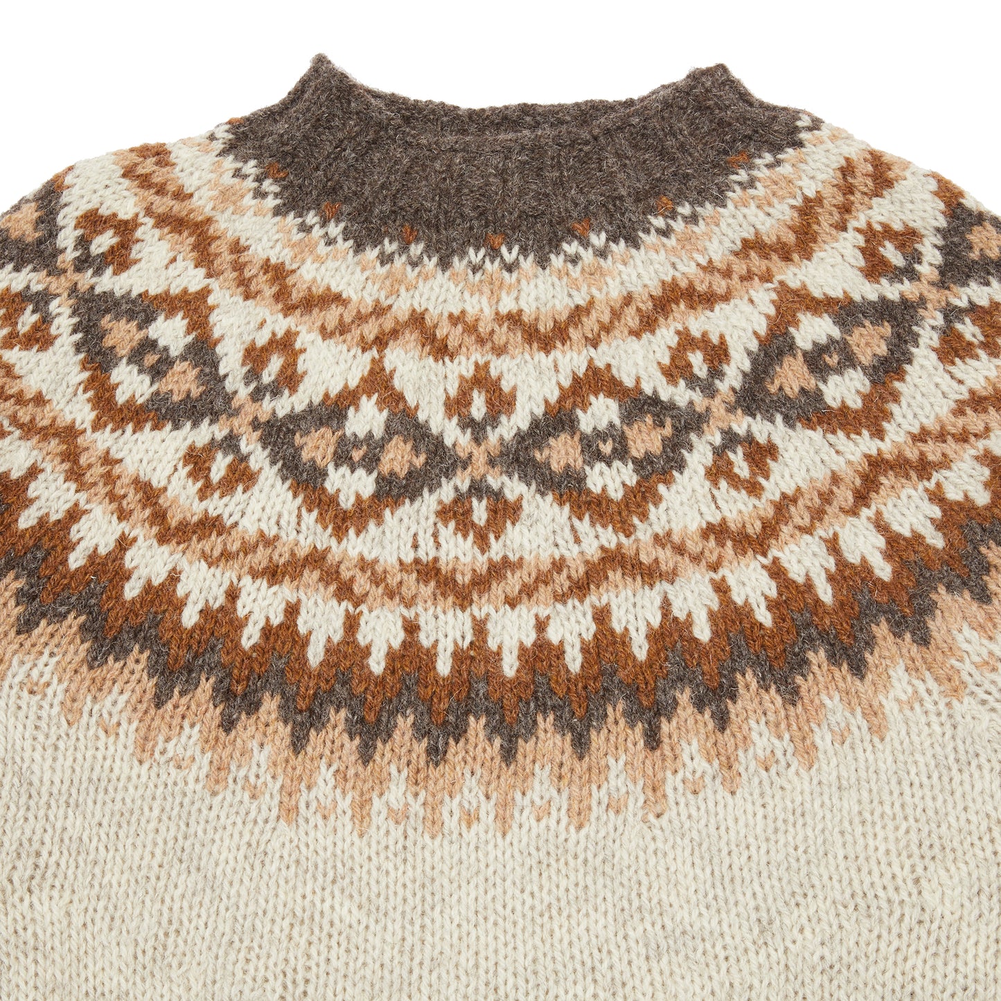 Harley Fair Isle Yoke Crew Neck Sweater in Portland