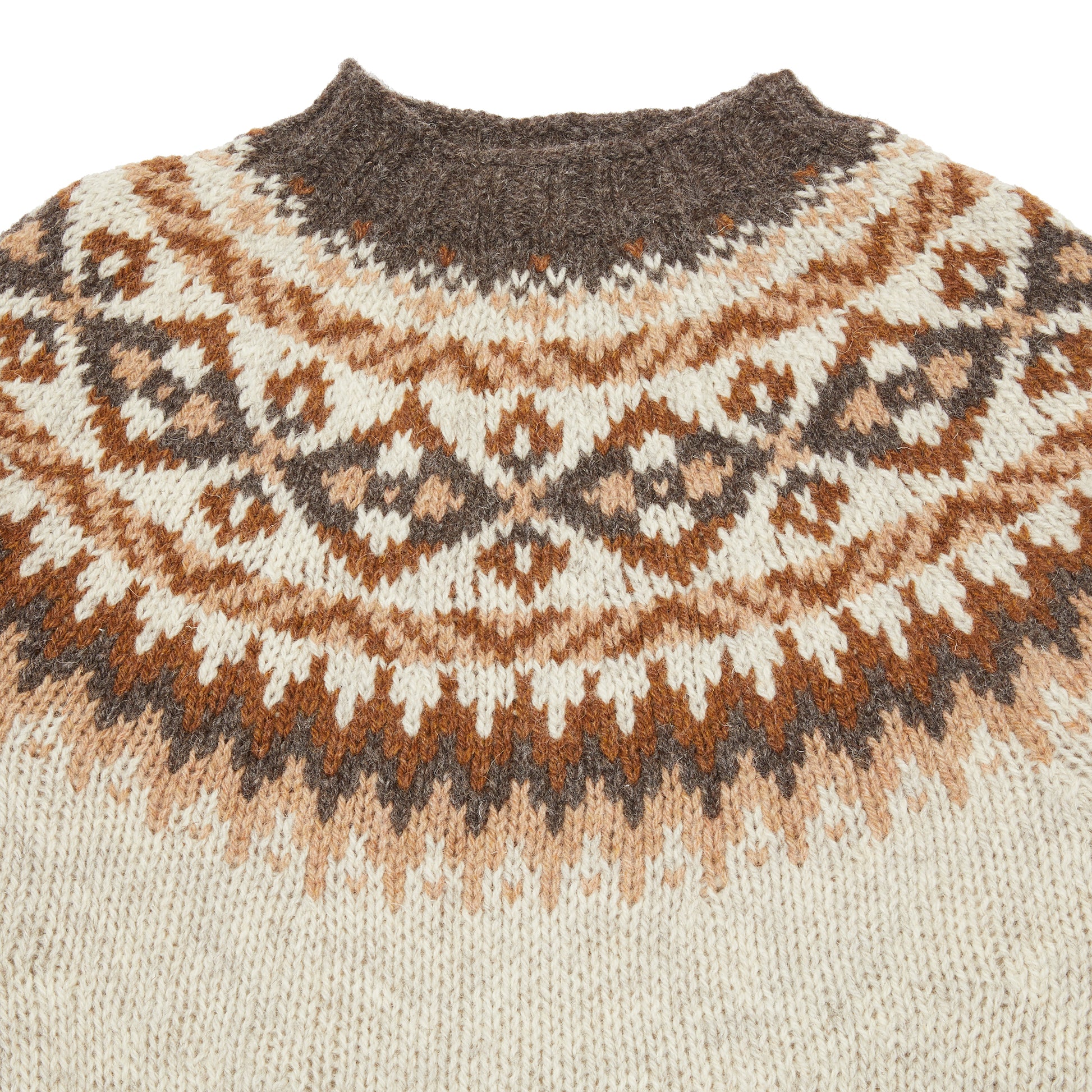 Harley Fair Isle Yoke Crew Neck Sweater in Portland