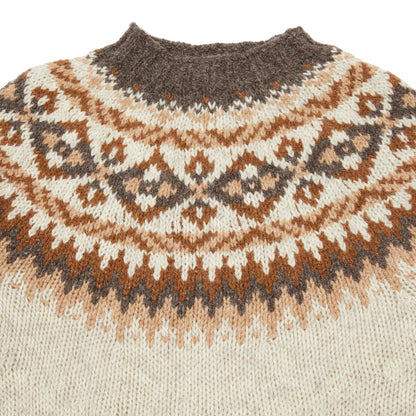Harley Fair Isle Yoke Crew Neck Sweater in Portland