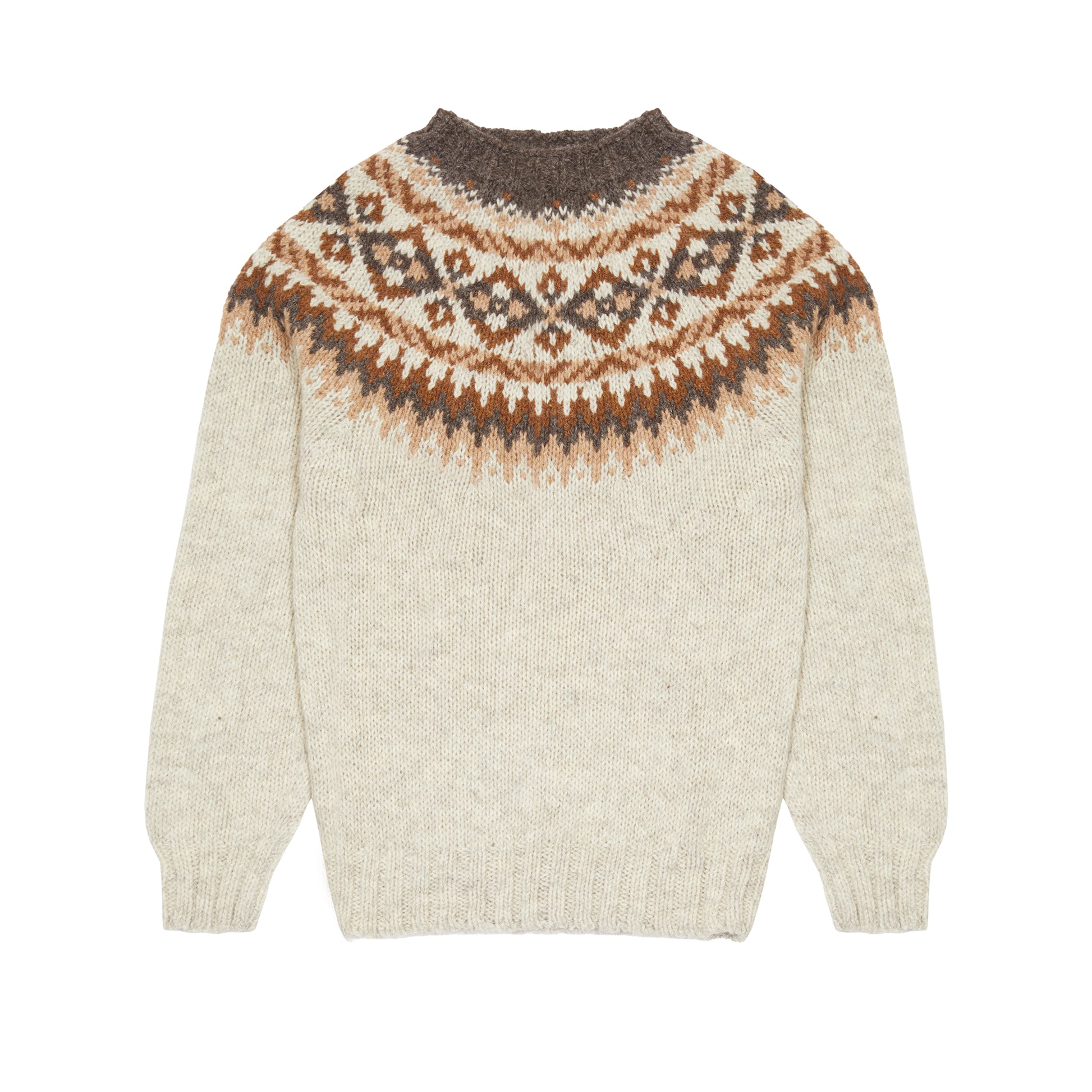 Harley Fair Isle Yoke Crew Neck Sweater in Portland