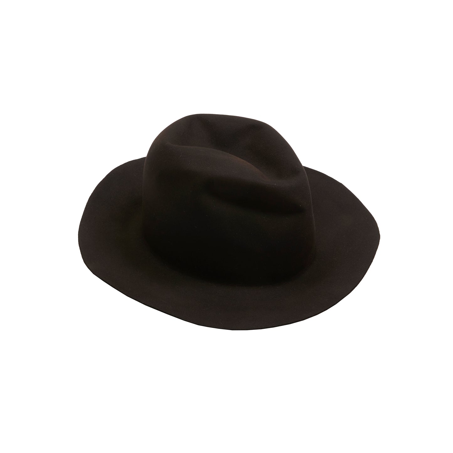 Horisaki Beaver Fur High Crown Hat in Black