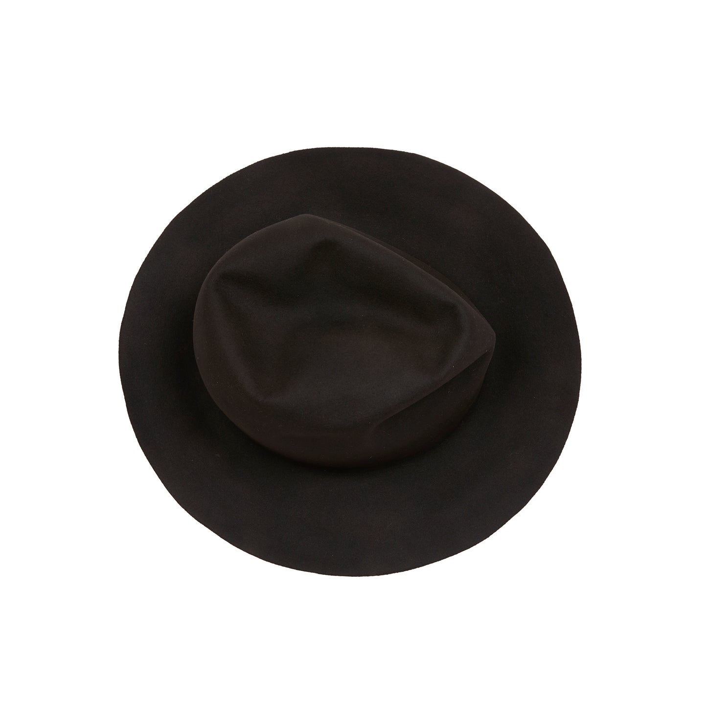 Horisaki Beaver Fur High Crown Hat in Black