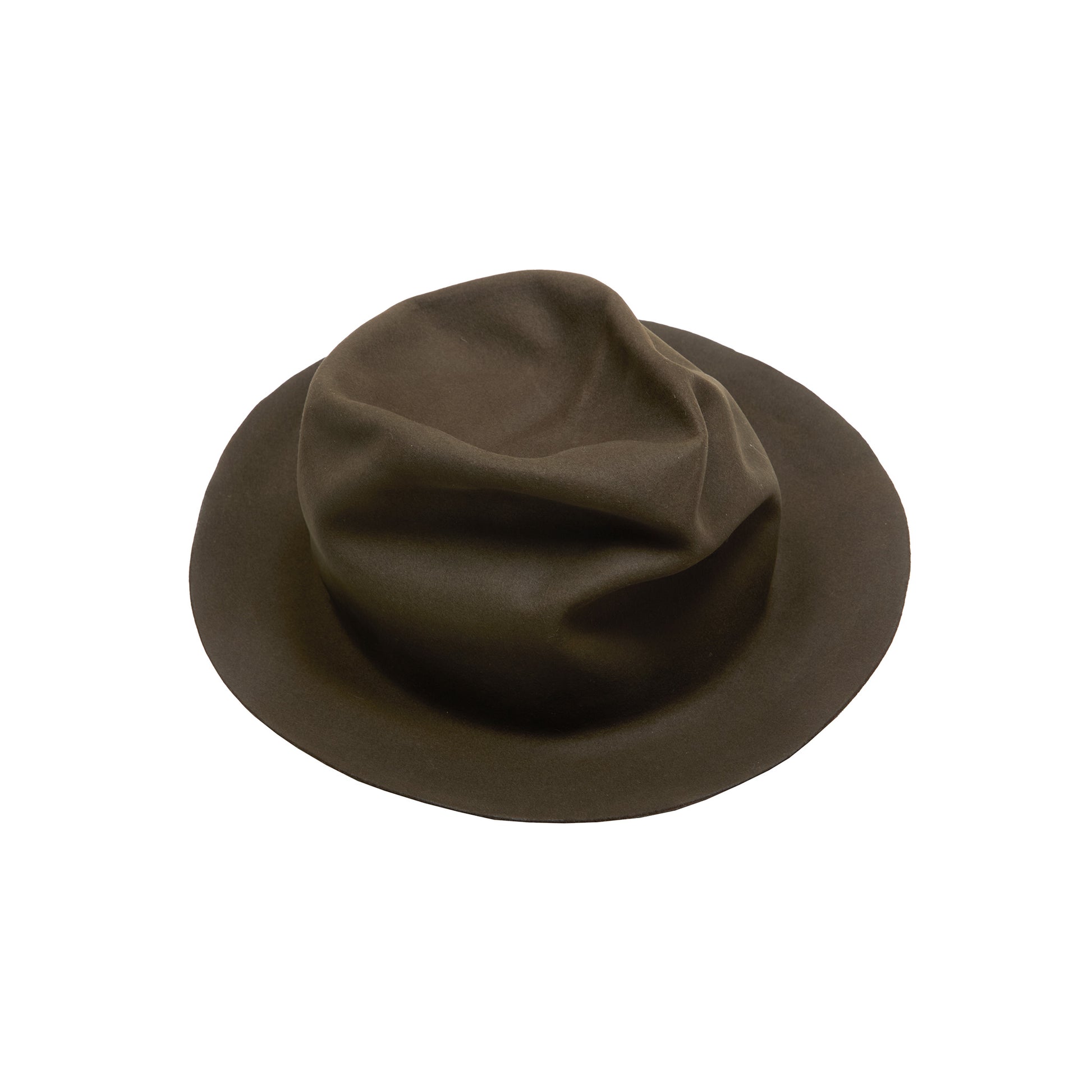 Horisaki Beaver Fur Felt Hat in Green