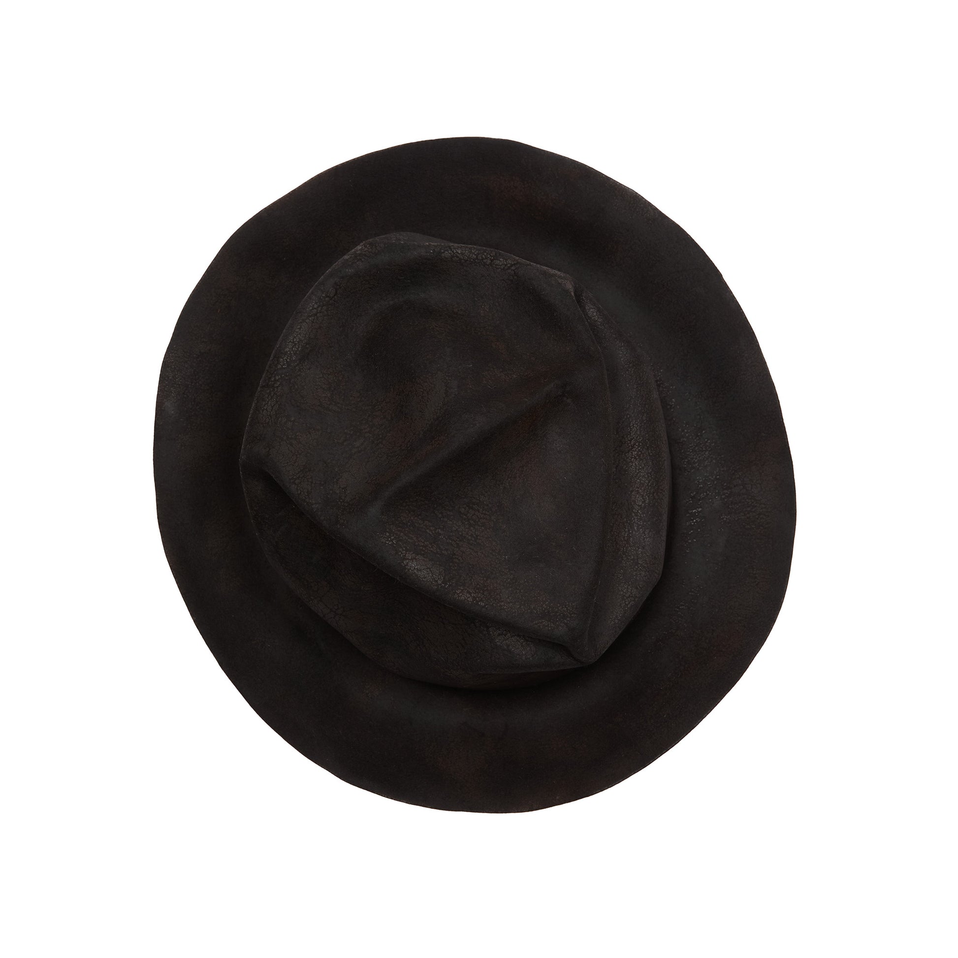 Horisaki Beaver Fur Felt Hat in Black