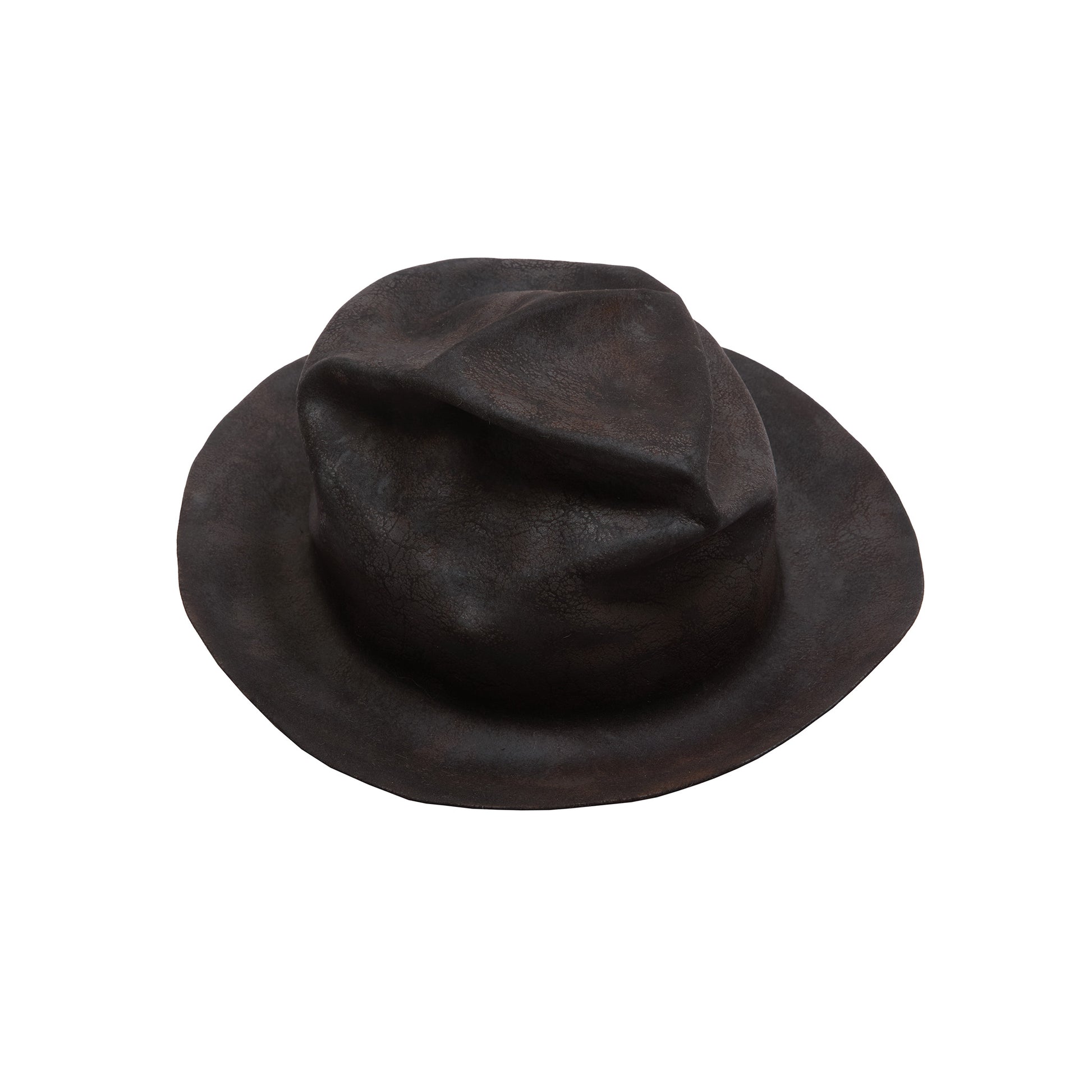 Horisaki Beaver Fur Felt Hat in Black