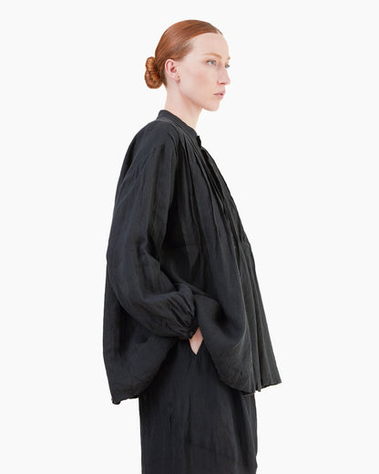Antiquités French Linen Shirt in Black