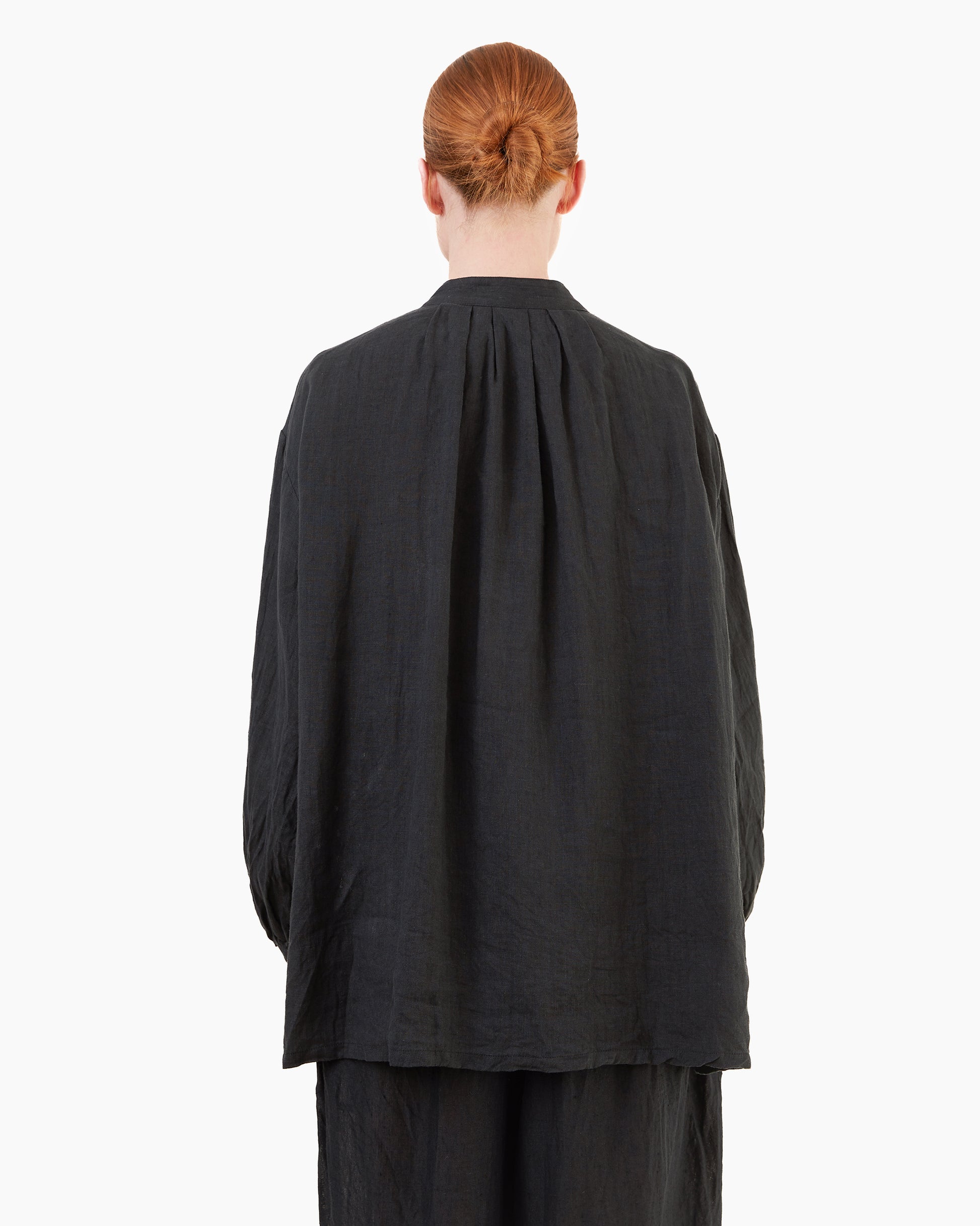 Antiquités French Linen Shirt in Black