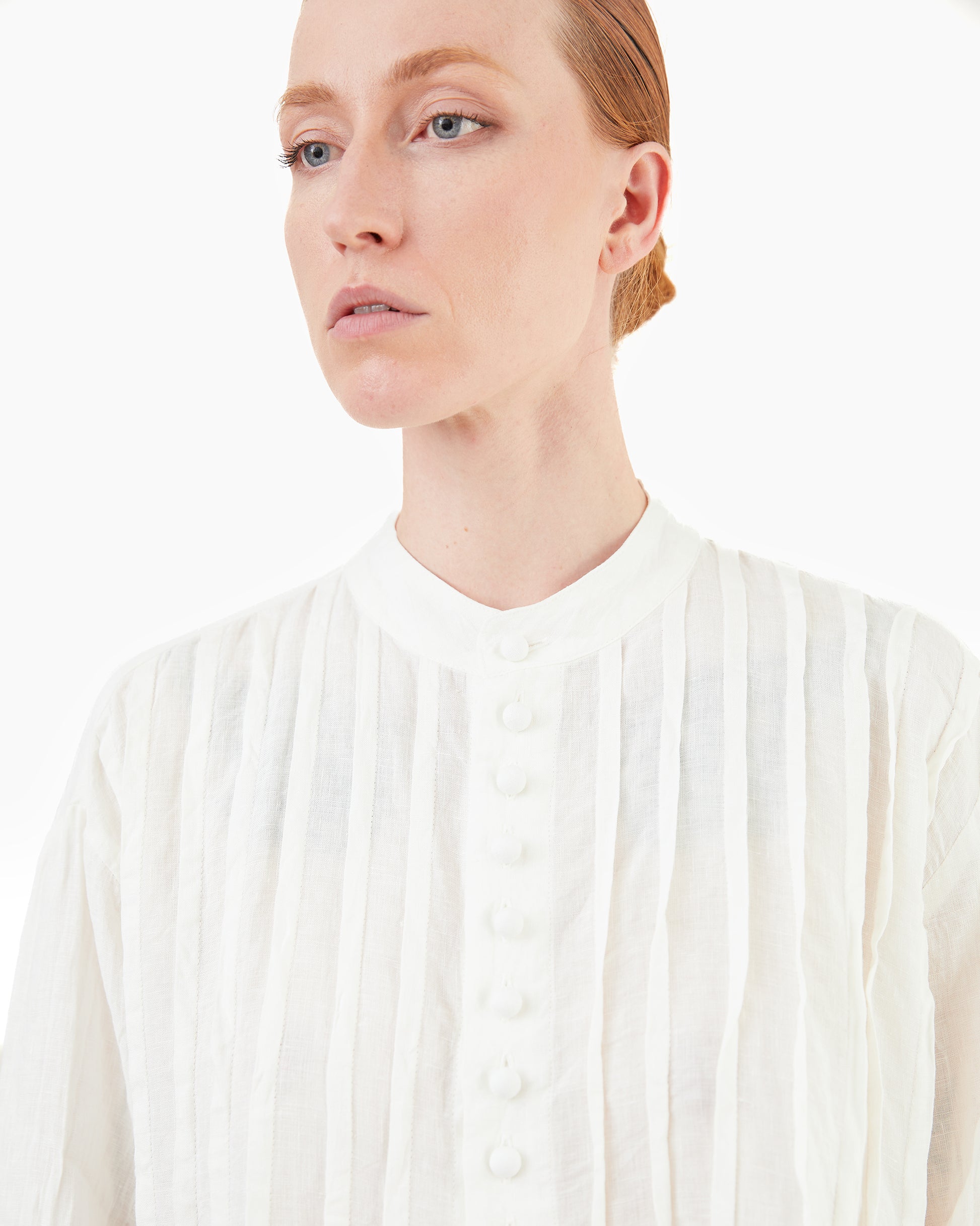 Antiquités French Linen Shirt in White