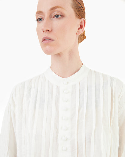 Antiquités French Linen Shirt in White