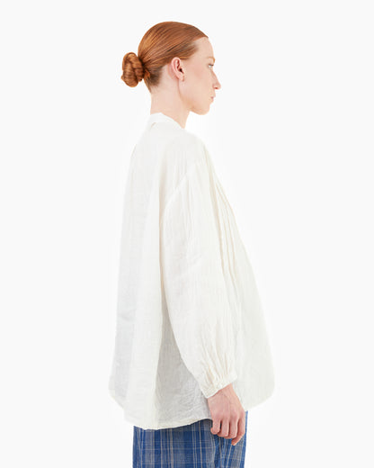 Antiquités French Linen Shirt in White