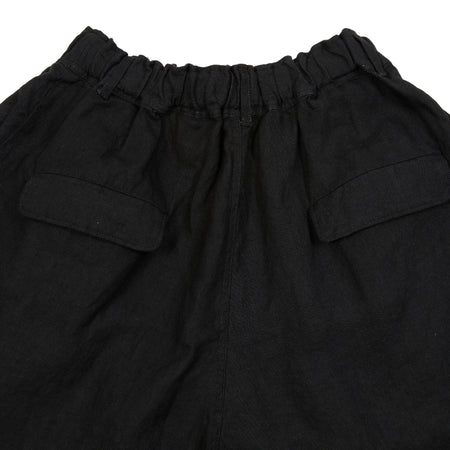 Antiquités Wide Leg Linen Pants in Black