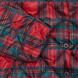 Antiquités Padded Down Jacket in Red Tartan 2