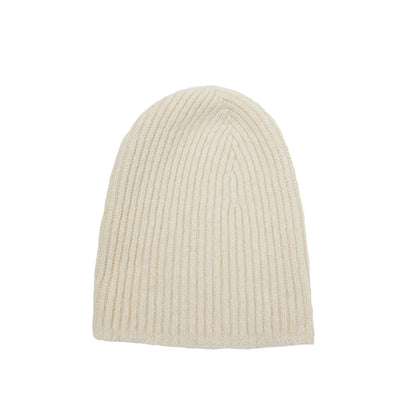 Inis Meáin Aran Rib Cashmere Hat in White