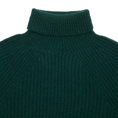 Inis Meáin Boat Builder Roll Neck in Lizard 2