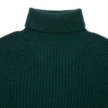 Inis Meáin Boat Builder Roll Neck in Lizard 1