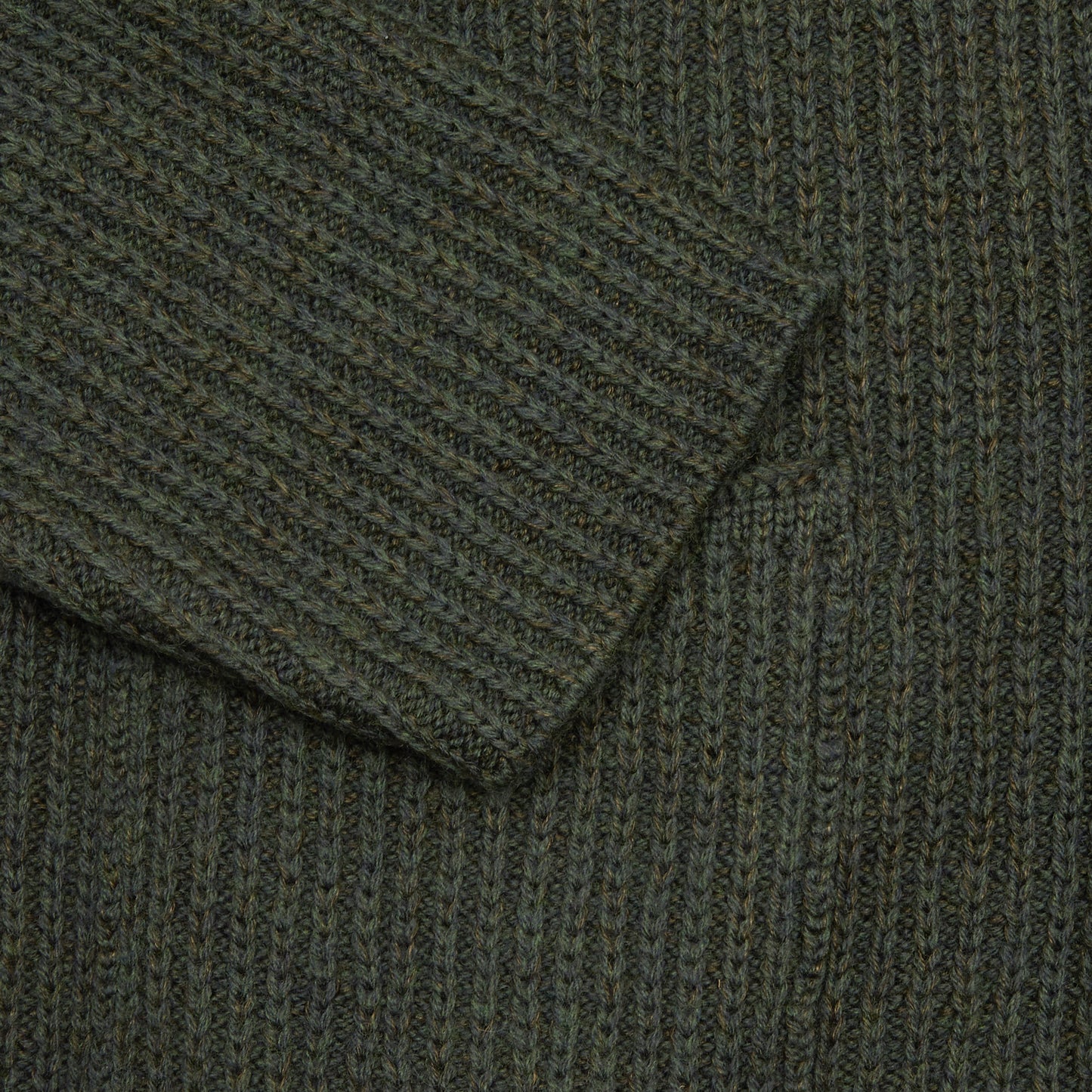 Inis Meáin Merino/Linen Boatbuilder Jacket in Green Marl