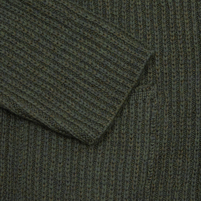 Inis Meáin Merino/Linen Boatbuilder Jacket in Green Marl