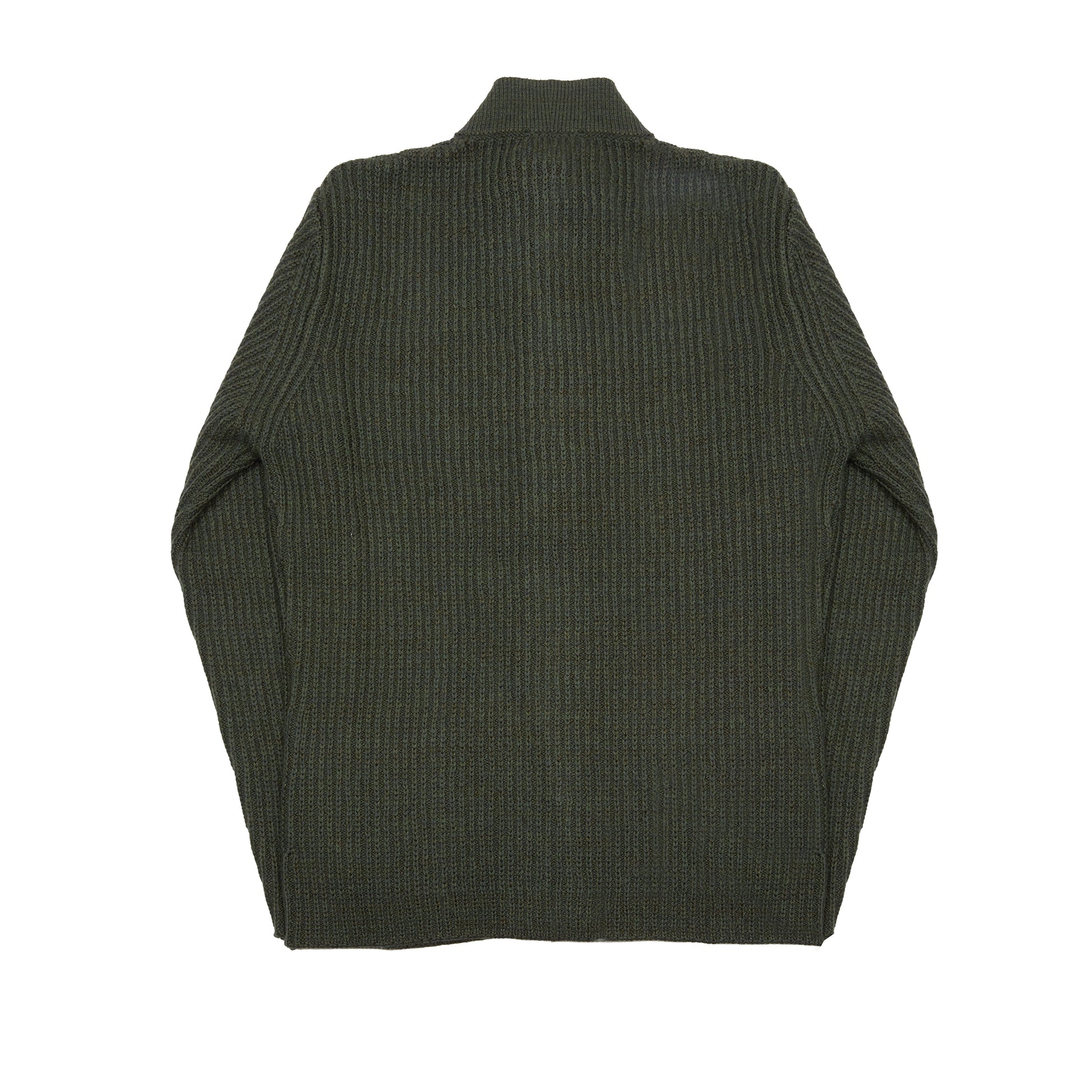 Inis Meáin Merino/Linen Boatbuilder Jacket in Green Marl