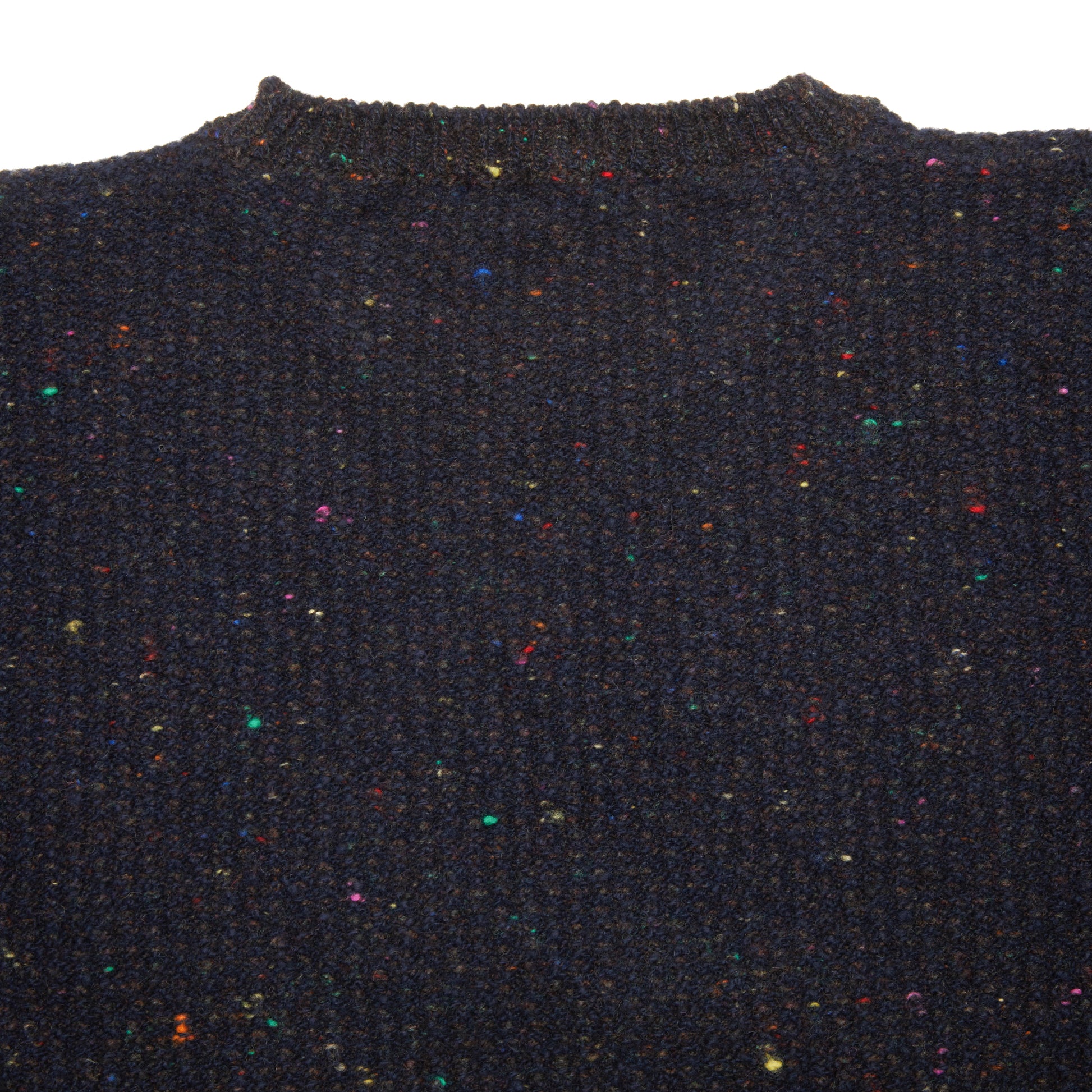 Inis Meáin Cashmere/Merino Bréidin Jumper in Navy Mix
