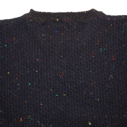 Inis Meáin Cashmere/Merino Bréidin Jumper in Navy Mix