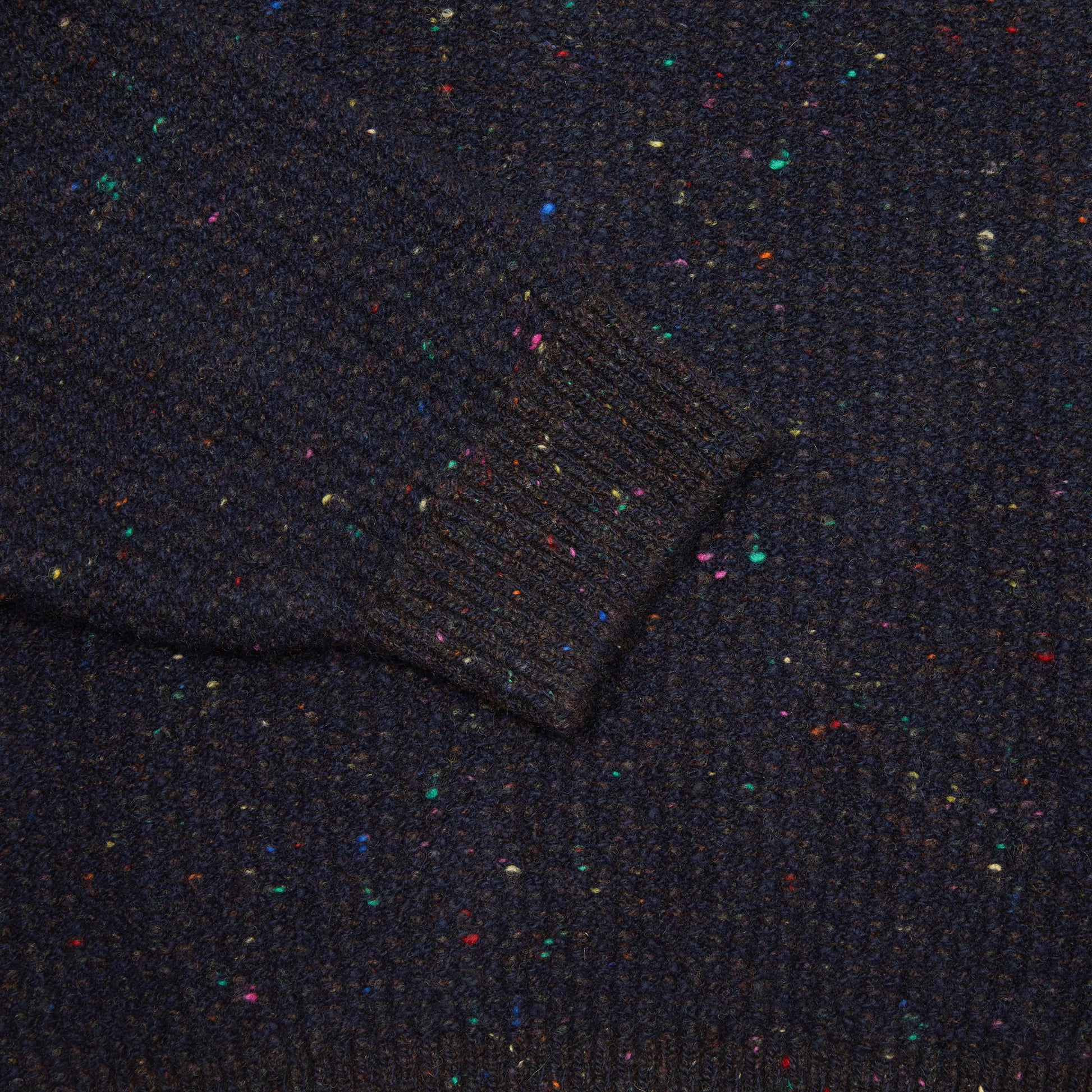 Inis Meáin Cashmere/Merino Bréidin Jumper in Navy Mix