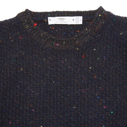 Inis Meáin Cashmere/Merino Bréidin Jumper in Navy Mix