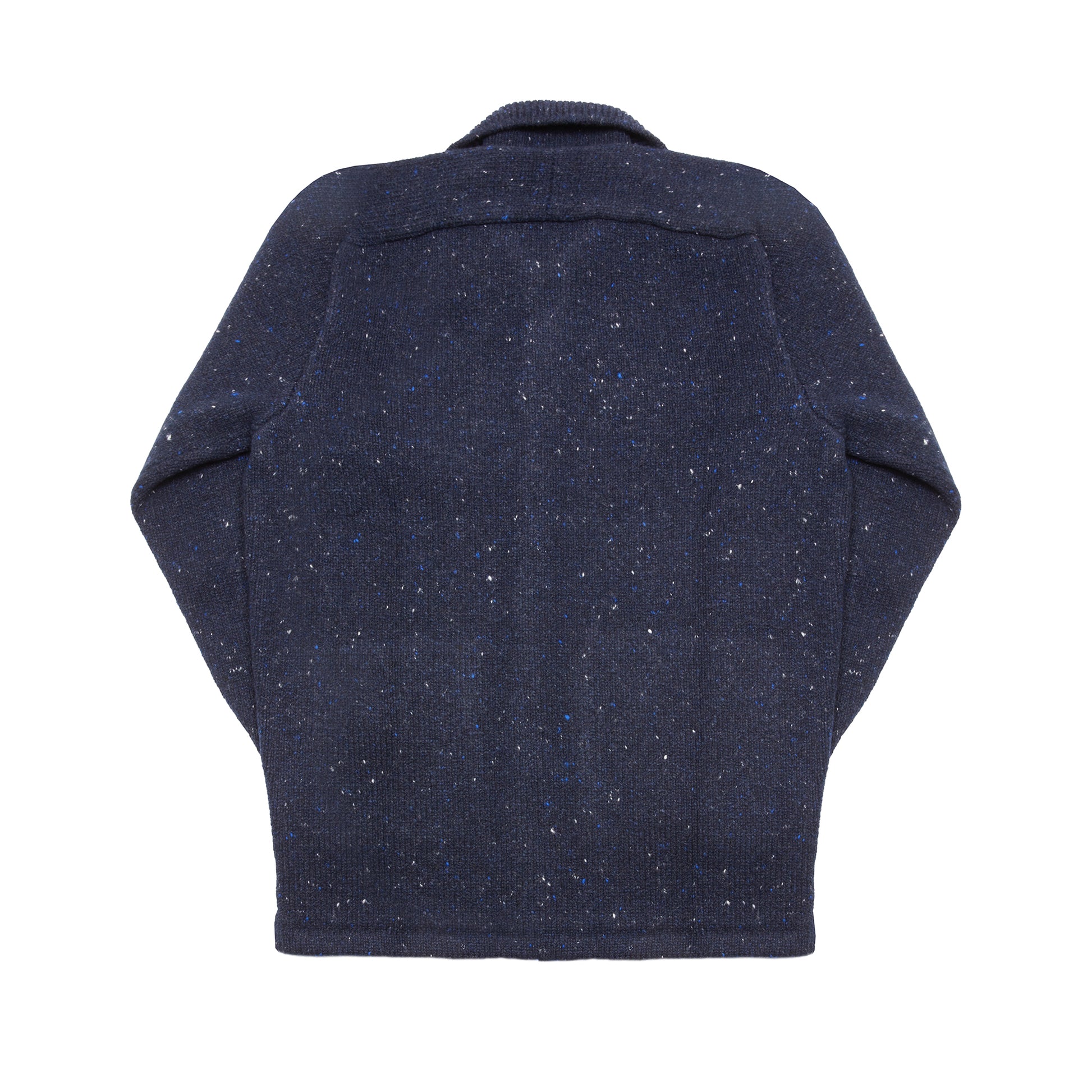 Inis Meáin Cashmere/Merino Carpenter Jacket in Navy Fleck