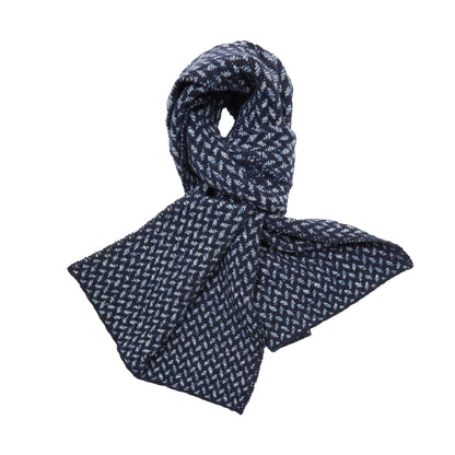 Inis Meáin Fíodóir Cashmere/Merino Scarf in Navy/Blue