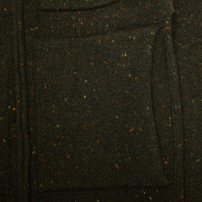 Inis Meáin Lifeline Full Zip in Green Fleck