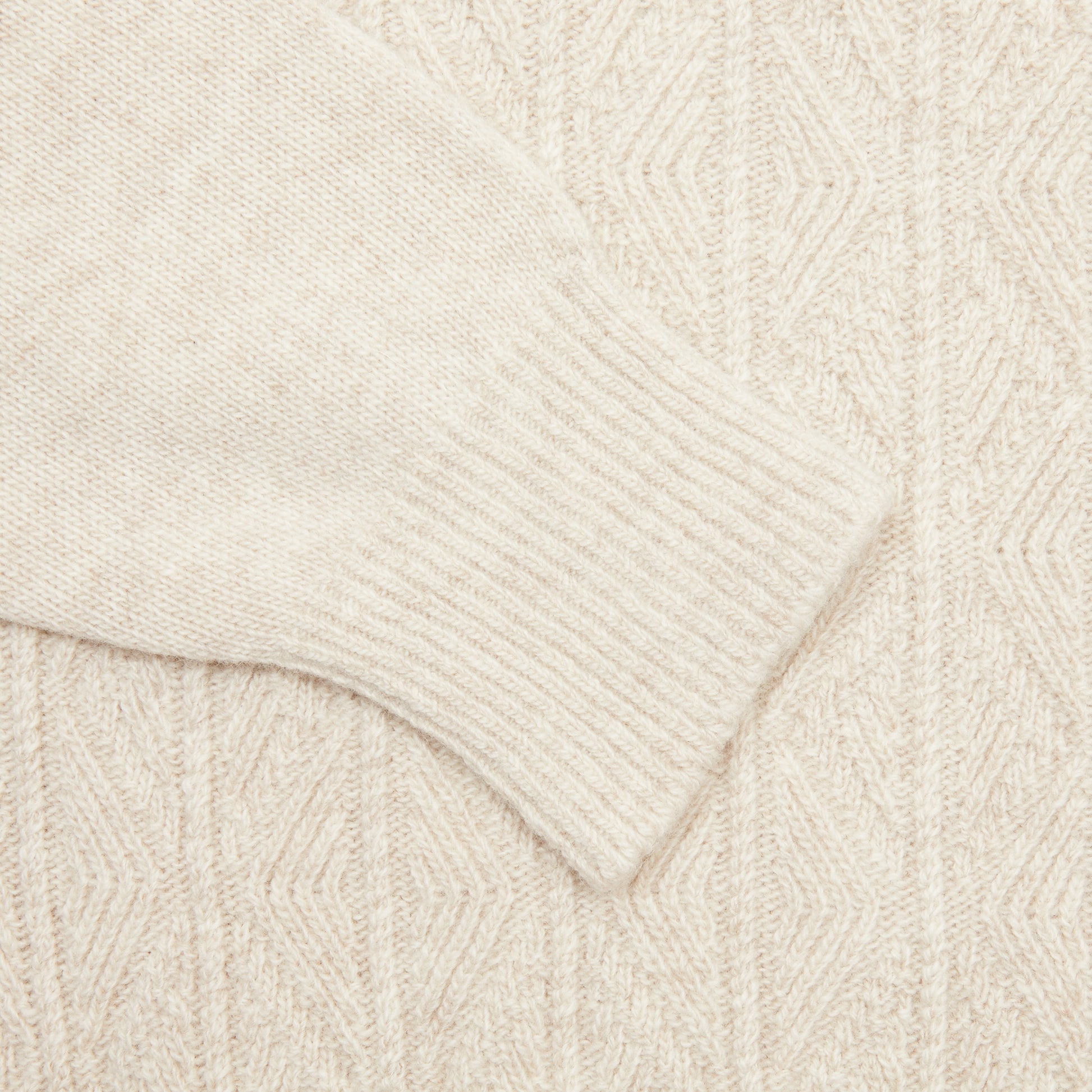 Inis Meáin Cashmere/Merino Light Aran Jumper in Beige Marl