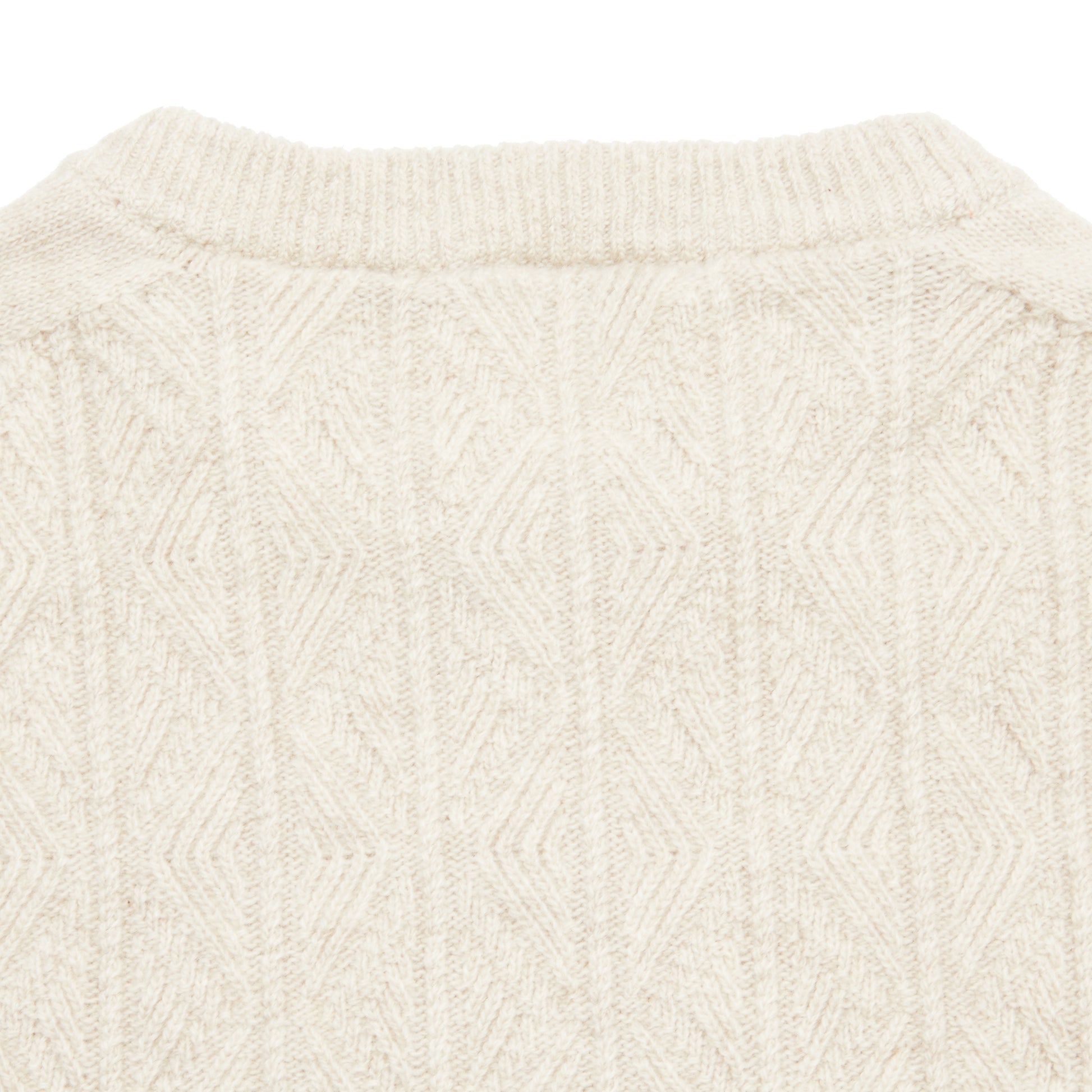Inis Meáin Cashmere/Merino Light Aran Jumper in Beige Marl
