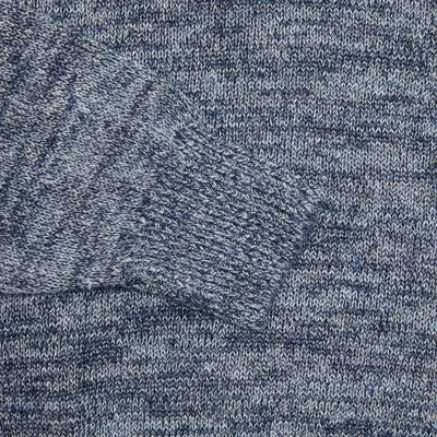 Inis Meáin Linen Jumper in Blue Marl 2